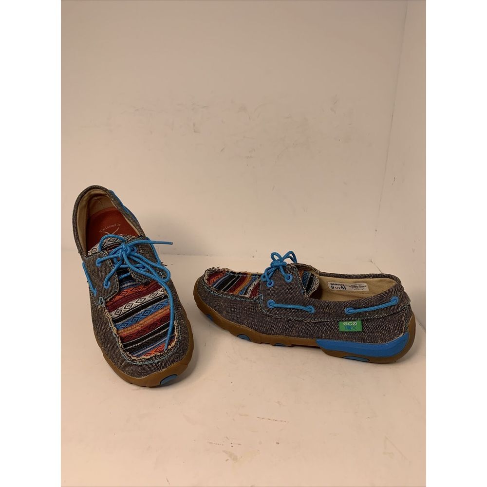 TWISTED X‎  New Women's Size 9 .5 M Moc Toe Lace Up Boat Shoes Sneaker Loafer